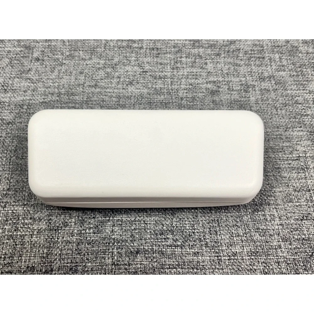 Calvin Klein White Hard Shell Sunglasses Eyeglass Case Black Felt Lining Logo